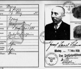Josef Schwarz Kennkarte 1939 Quelle: YIVO Research Josef Schwarz Kennkarte 1939 Quelle: YIVO Research