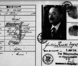 Julius Vogel Kennkarte 1939, YVIO Archiv Kassel to Krumbach Julius Vogel Kennkarte 1939, YVIO Archiv Kassel to Krumbach