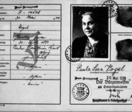 Kennkarte Paula Vogel 1939, YVIO Archiv Kassel to Krumbach Kennkarte Paula Vogel 1939 Kassel to Krumbach - YVIO Research