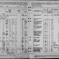 Margot Schwarz Flucht in die USA an Bord der S.S. Manhattan, 6- Mai 1936; Quelle: myHeritage