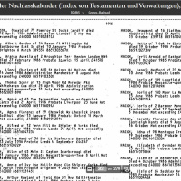 Anzeiger mit Sterbedatum Albert Herzog, später Albert Gordon Haig; Quelle: ancestry