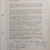 Eidesstattliche Versicherung und Antrag auf Erteilung eines Erbscheins von Emmy Rothschild, 1949; Quelle: Landesarchiv Speyer