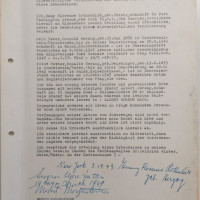Eidesstattliche Versicherung und Antrag auf Erteilung eines Erbscheins von Emmy Rothschild, 1949; Quelle: Landesarchiv Speyer