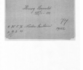 Dokument Leopold Herzog; Quelle: myheritage