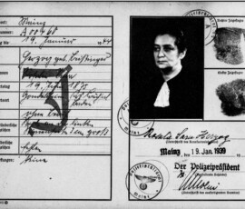 Kennkarte Rosalie Herzog von 1939; Quelle YIVO Research Kennkarte Rosalie Herzog von 1939; Quelle YIVO Research