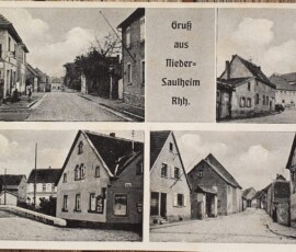 Wohnhaus und Geschäft Josef Schwarz, ostergasse, unten rechts im Bild
