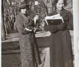 Margot Schwarz mit ihrer Tante Freda, USA; Quelle: privat Gartner Family
