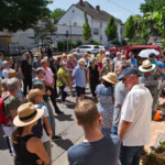 Verlegung der der Stolpersteine für die Schwestern Emma und Melanie Klein, Neupforte 3, durch Herrn Demnig; Foto: H-M Schütz