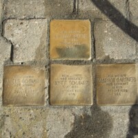 Foto: Hans-Martin Schütz Stolpersteine Josef Schwarz, 2025 und Abraham Bronne, 2026, Ostergasse 28, Saulheim