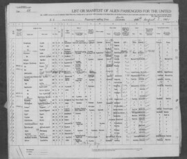 Quelle familysearch org Ernst Wolf Schiffspassage SS Navemar 1941 Quelle familysearch org Ernst Wolf Schiffspassage SS Navemar 1941