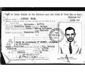 Quelle ancestry - Einwanderungskarte Alfredo Vogel 1961 Quelle ancestry - Einwanderungskarte Alfredo Vogel 1961